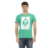 Trussardi Action Emerald Casual Elegance Short Sleeve Tee