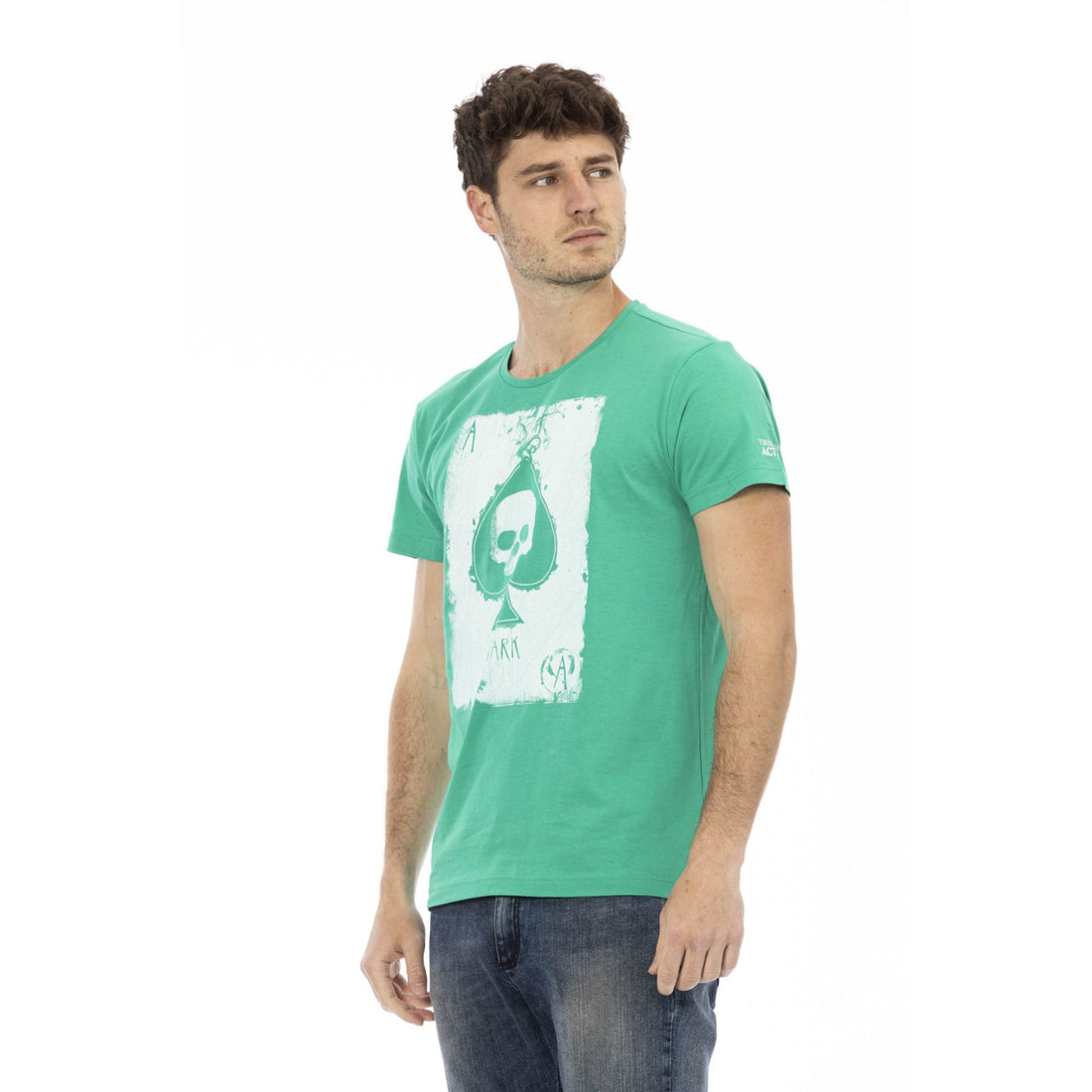 Trussardi Action Emerald Casual Elegance Short Sleeve Tee