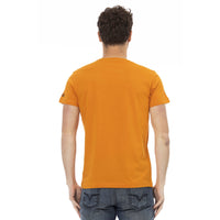Trussardi Action Orange Short Sleeve Round Neck T-Shirt