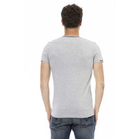 Trussardi Action Classic V-Neck Cotton Blend Tee