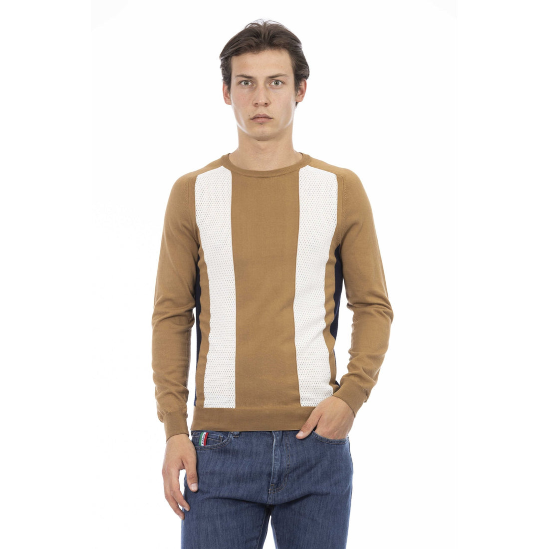 Baldinini Trend Elegant Cotton Crew Neck Sweater