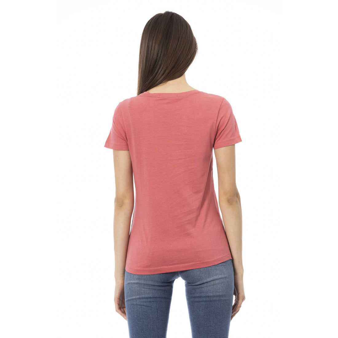 Trussardi Action Elegant Pink Cotton Blend Tee