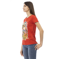 Trussardi Action Radiant Red Short Sleeve Round Neck Tee