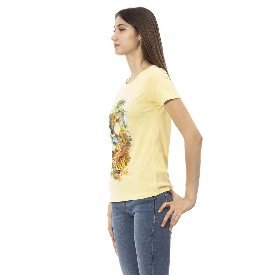 Trussardi Action Sunshine Yellow Casual Chic Tee