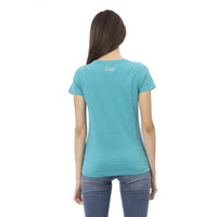 Trussardi Action Elegant Light Blue Round Neck Tee