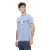 Baldinini Trend Elegant Light Blue Short Sleeve Tee