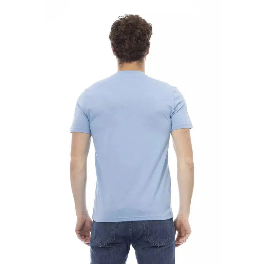 Baldinini Trend Elegant Light Blue Short Sleeve Tee