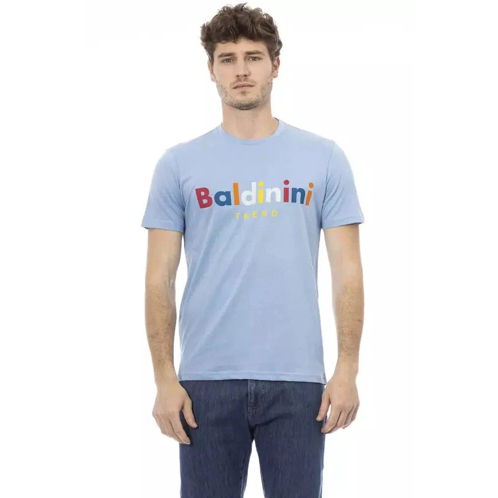 Baldinini Trend Elegant Light Blue Short Sleeve Tee