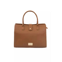 Baldinini Trend Elegant Brown Shoulder Bag with Golden Accents