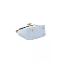 Baldinini Trend Elegant Light Blue Shoulder Bag with Golden Accents