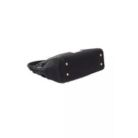 Baldinini Trend Elegant Black Shoulder Bag with Golden Accents