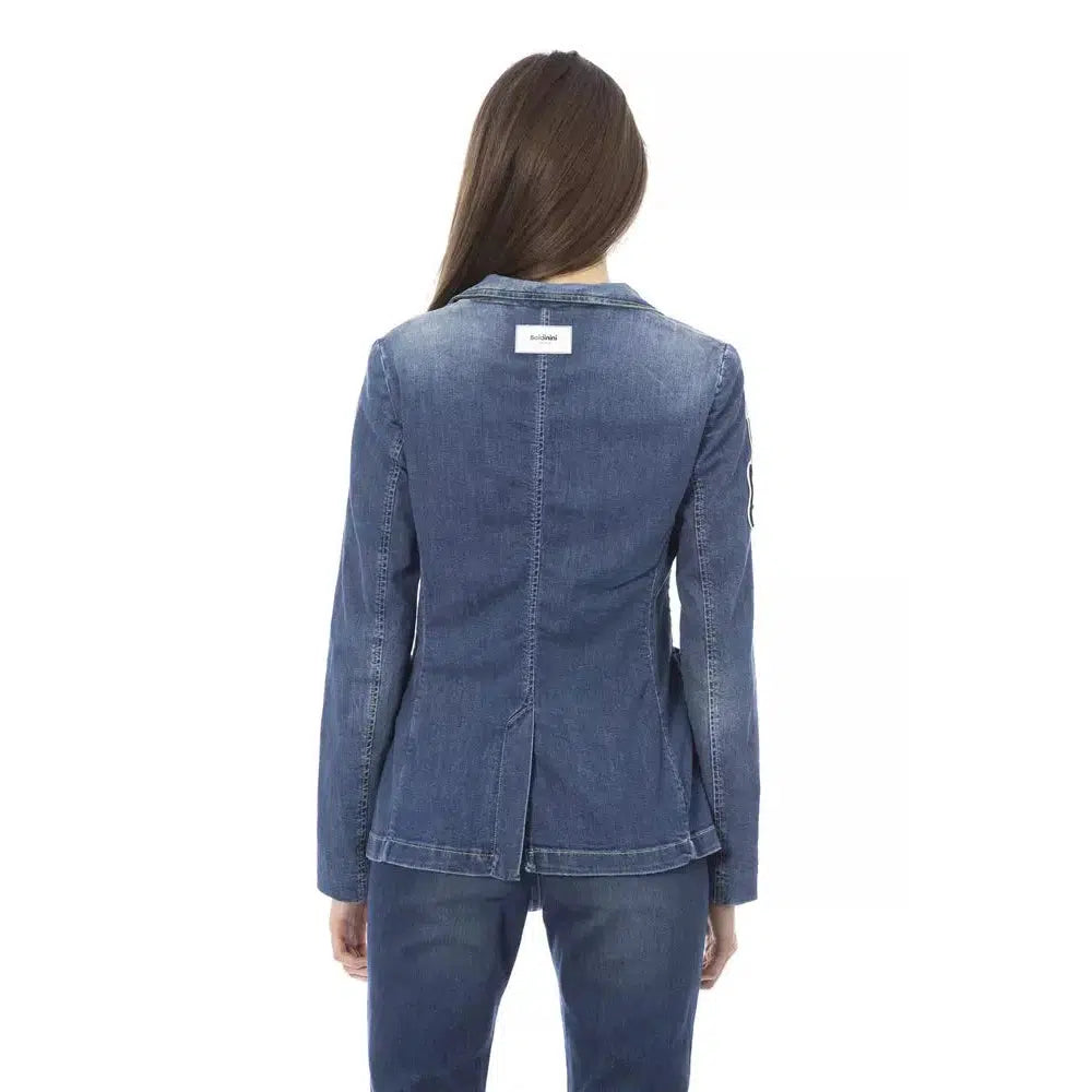 Baldinini Trend Chic Patchwork Denim Jacket