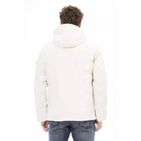 Baldinini Trend Elegant White Monogram Threaded Jacket