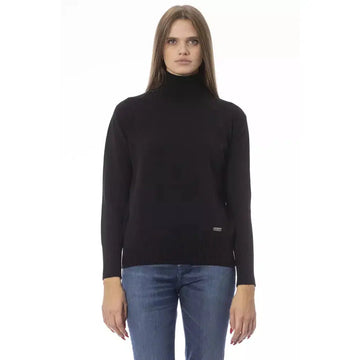 Baldinini Trend Elegant Turtleneck Sweater in Luxe Wool-Cashmere Blend