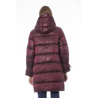 Baldinini Trend Elegant Burgundy Long Down Jacket