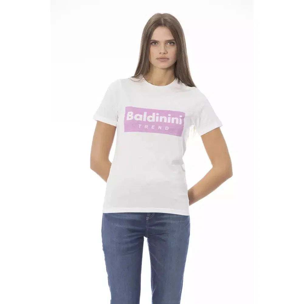 Baldinini Trend Elegant Crew Neck Short Sleeve Tee