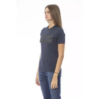 Baldinini Trend Chic Blue Short Sleeve Crew Neck Tee