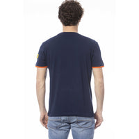 Invicta Chic Blue Cotton Crew Neck Tee