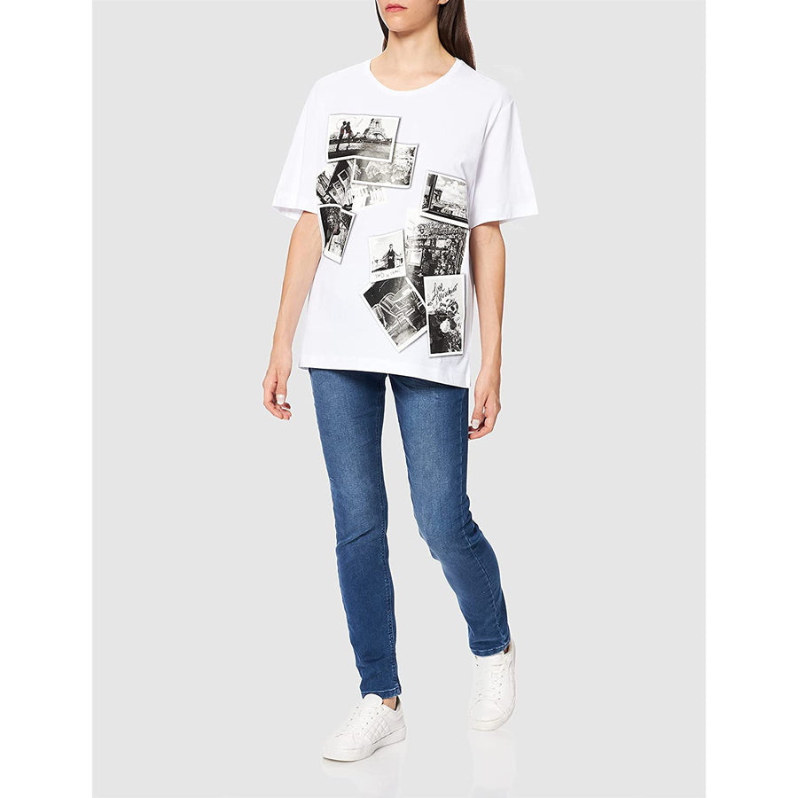 Love Moschino Chic Oversized Photo Print Tee