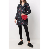 Love Moschino Black Polyester Women Coat