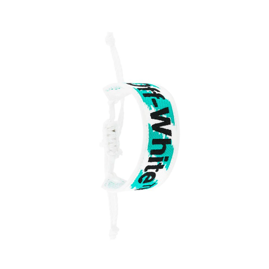 Elegant Off-White Fabric Bracelet