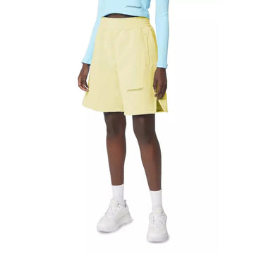 Hinnominate Chic Summer Cotton Bermuda Shorts in Sunshine Yellow