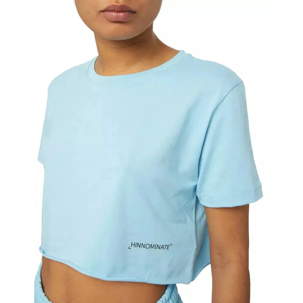 Hinnominate Elegant Light Blue Cotton Tee