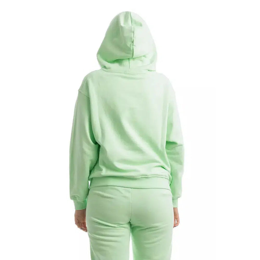 Hinnominate Chic Green Cotton Hooded Sweatshirt