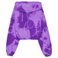 Hinnominate Elegant Purple Hooded Sweatshirt with Logo Print