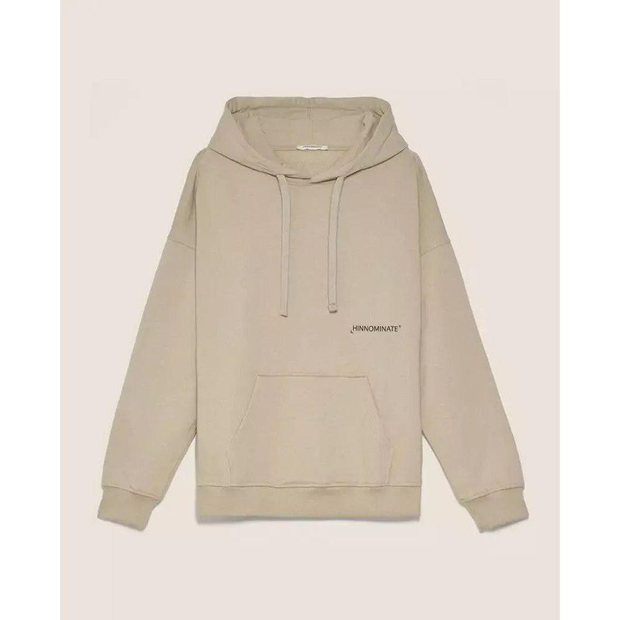 Hinnominate Beige Comfort Fit Italian Hoodie