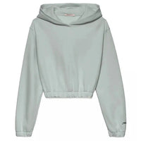 Hinnominate Chic Cropped Hooded Cotton Sweatshirt