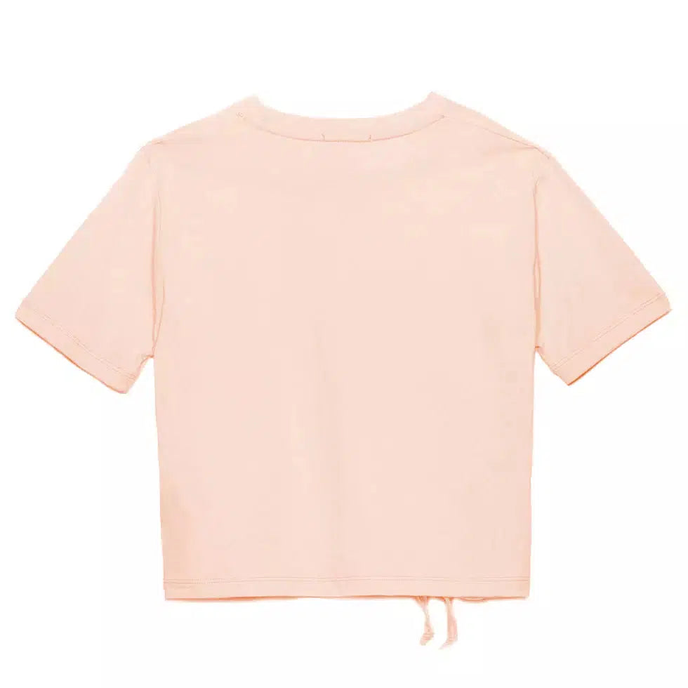 Hinnominate Chic Knotted Pink Cotton Tee