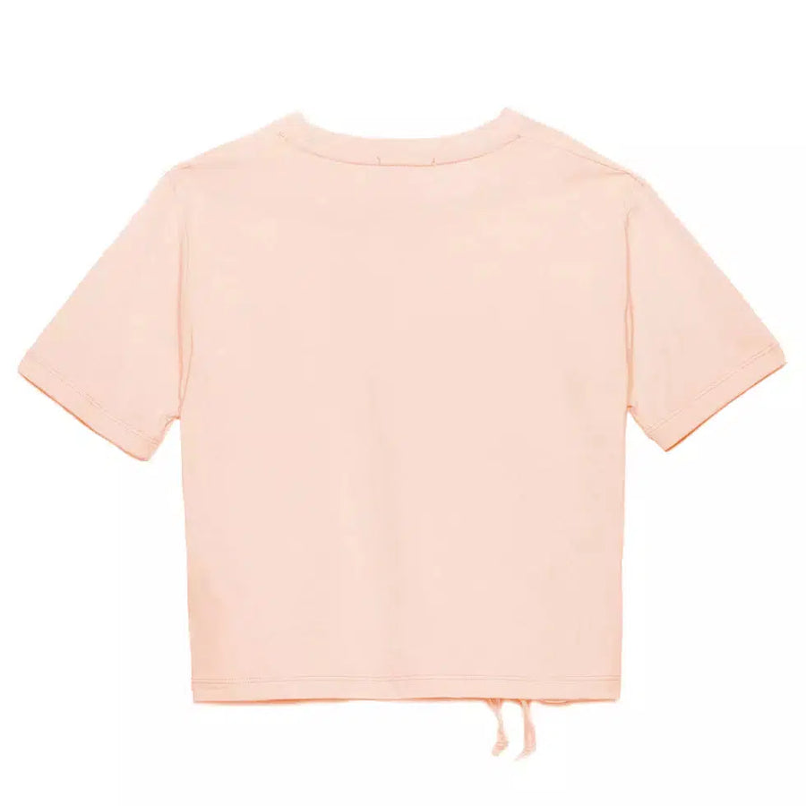 Hinnominate Chic Knotted Pink Cotton Tee