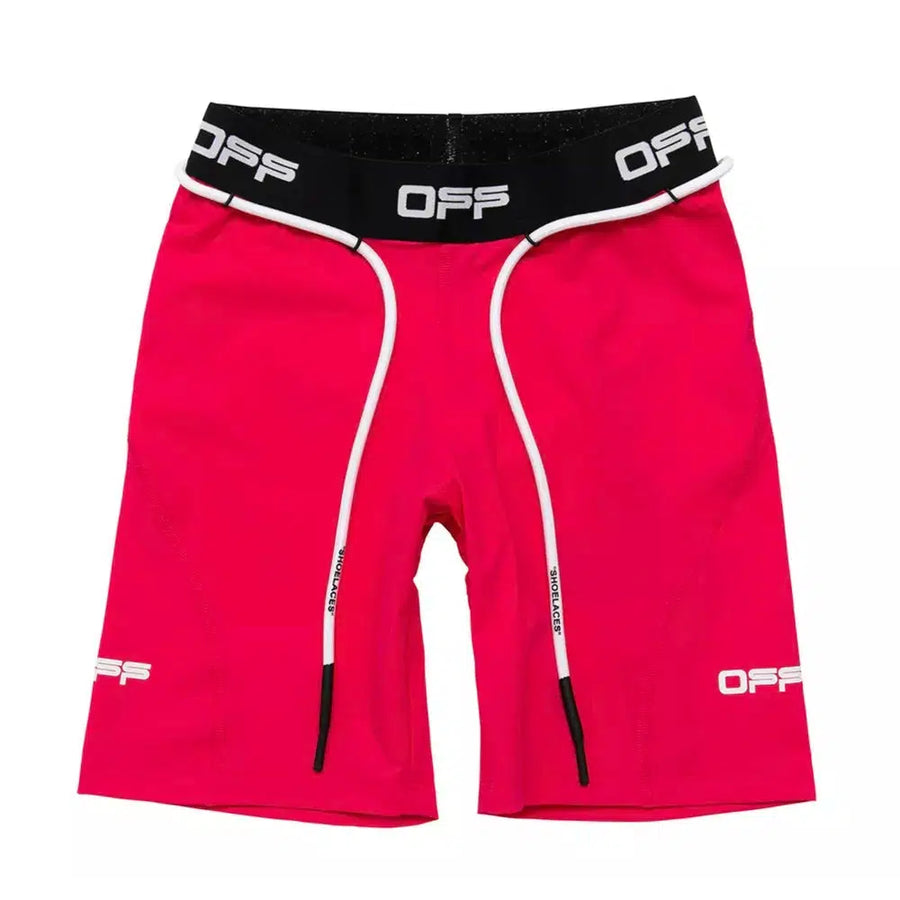 Off-White Chic Pink Elasticized Logo Shorts