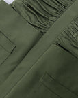 Robe Courte Verte Col Polo Boutonnages Poignets Style Oakland - Paris Deluxe