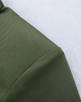 Robe Courte Verte Col Polo Boutonnages Poignets Style Oakland - Paris Deluxe