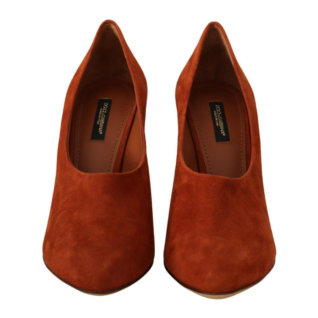 Dolce & Gabbana Elegant Cognac Suede Pumps