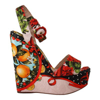 Dolce & Gabbana Elevate Your Step in Multicolor Brocade Heels