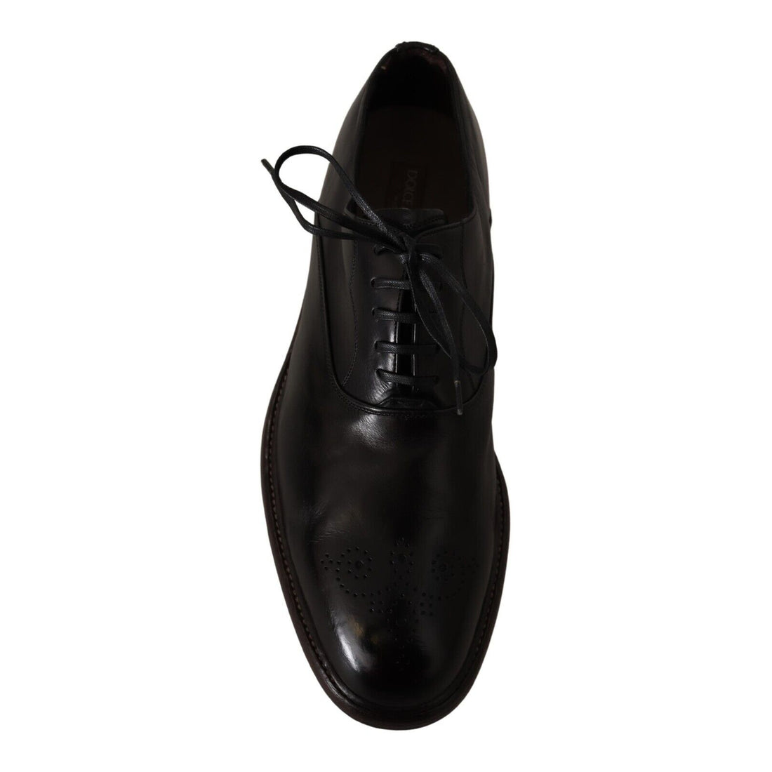 Dolce & Gabbana Elegant Black Leather Derby Formal Shoes