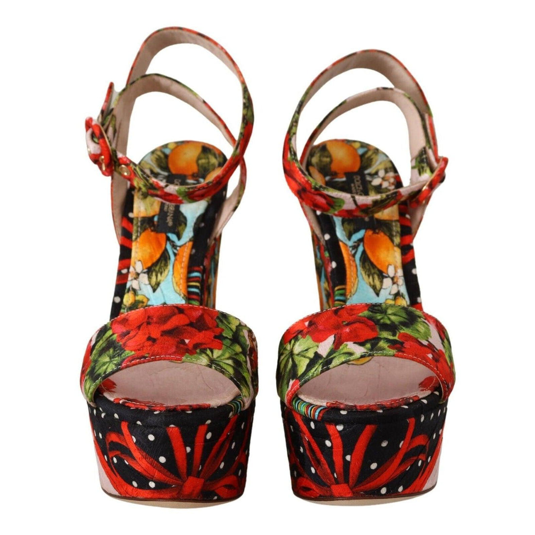 Dolce & Gabbana Elevate Your Step in Multicolor Brocade Heels