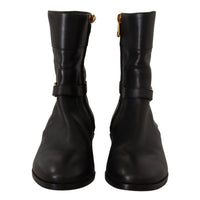 Dolce & Gabbana Elegant Leather Biker Boots