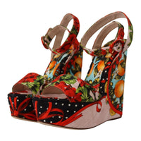 Dolce & Gabbana Elevate Your Step in Multicolor Brocade Heels