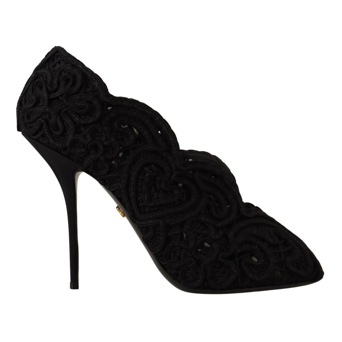 Dolce & Gabbana Elegant Black Lace Stiletto Heels