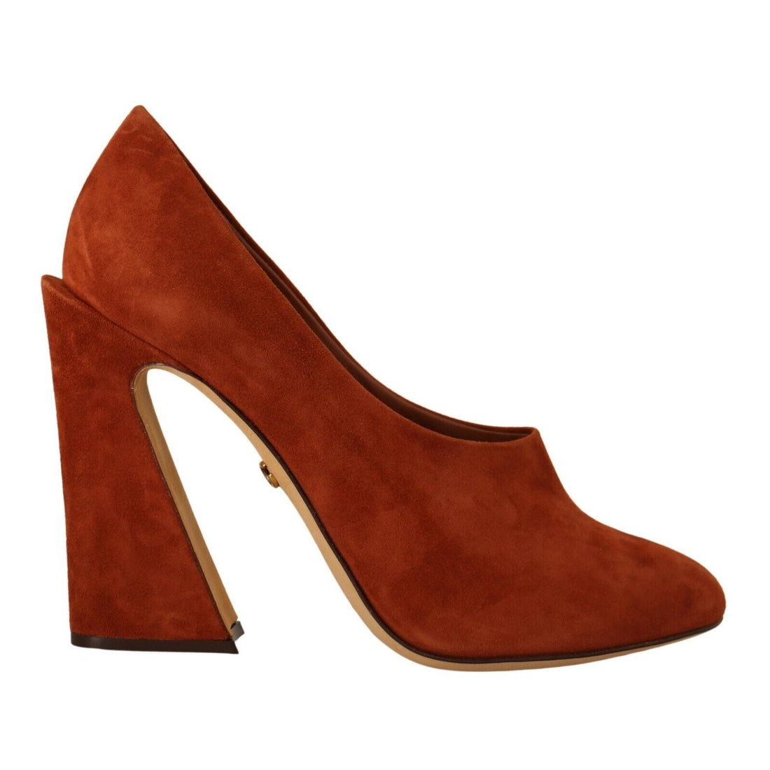 Dolce & Gabbana Elegant Cognac Suede Pumps