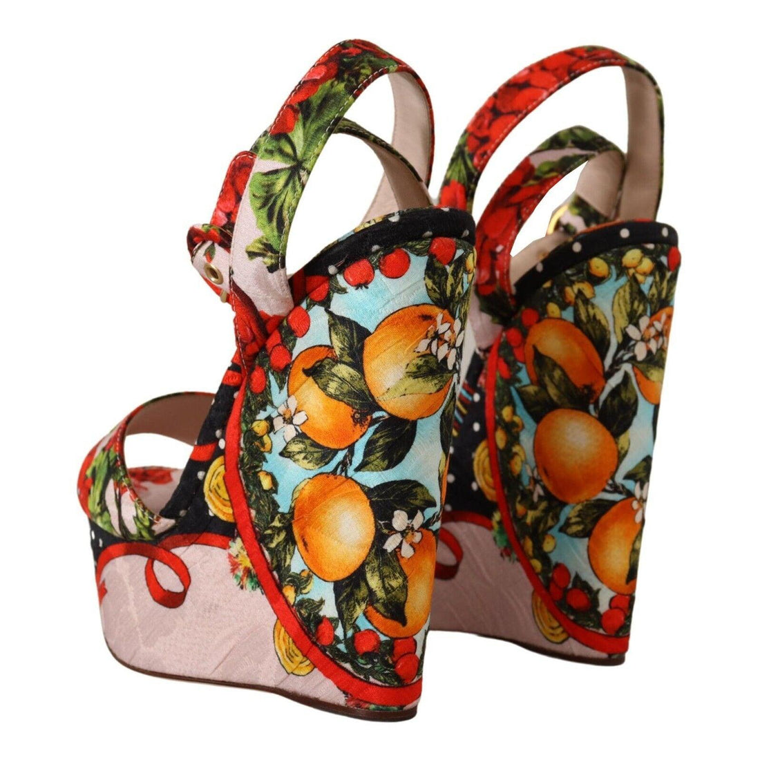 Dolce & Gabbana Elevate Your Step in Multicolor Brocade Heels