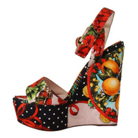 Dolce & Gabbana Elevate Your Step in Multicolor Brocade Heels