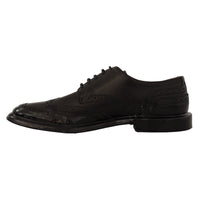 Dolce & Gabbana Elegant Calfskin Derby Oxford Wingtips