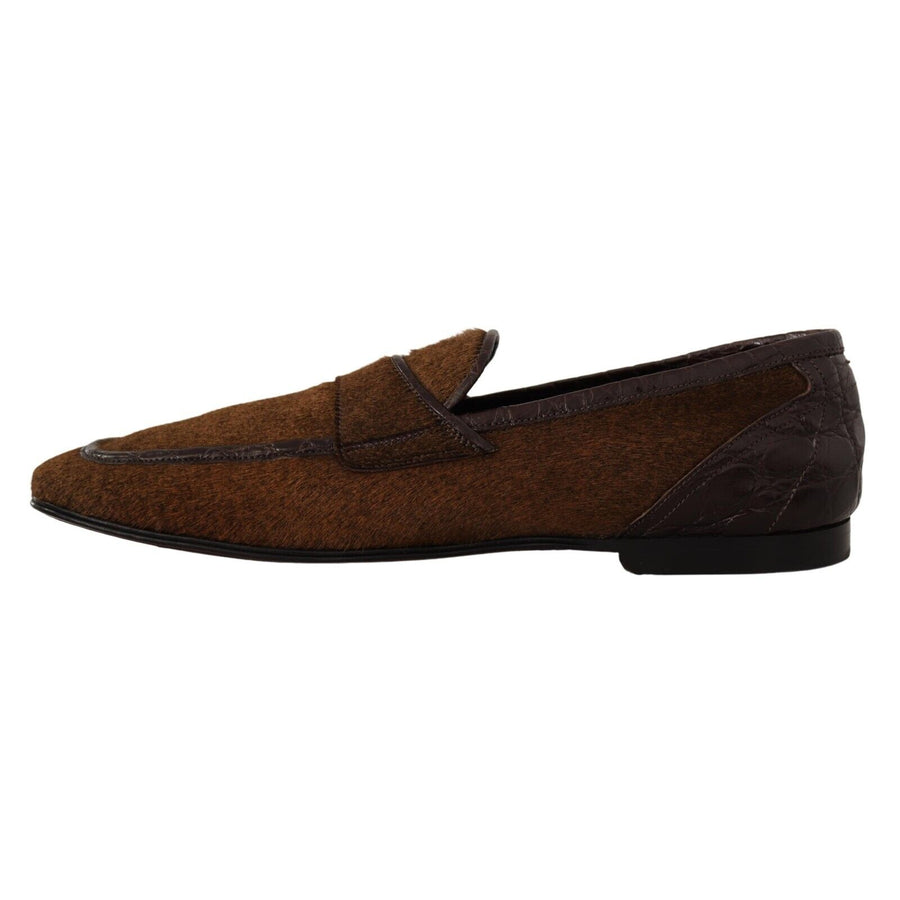 Dolce & Gabbana Exquisite Exotic Leather Loafers