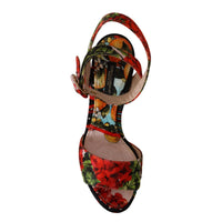 Dolce & Gabbana Elevate Your Step in Multicolor Brocade Heels