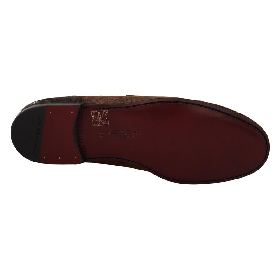 Dolce & Gabbana Exquisite Exotic Leather Loafers